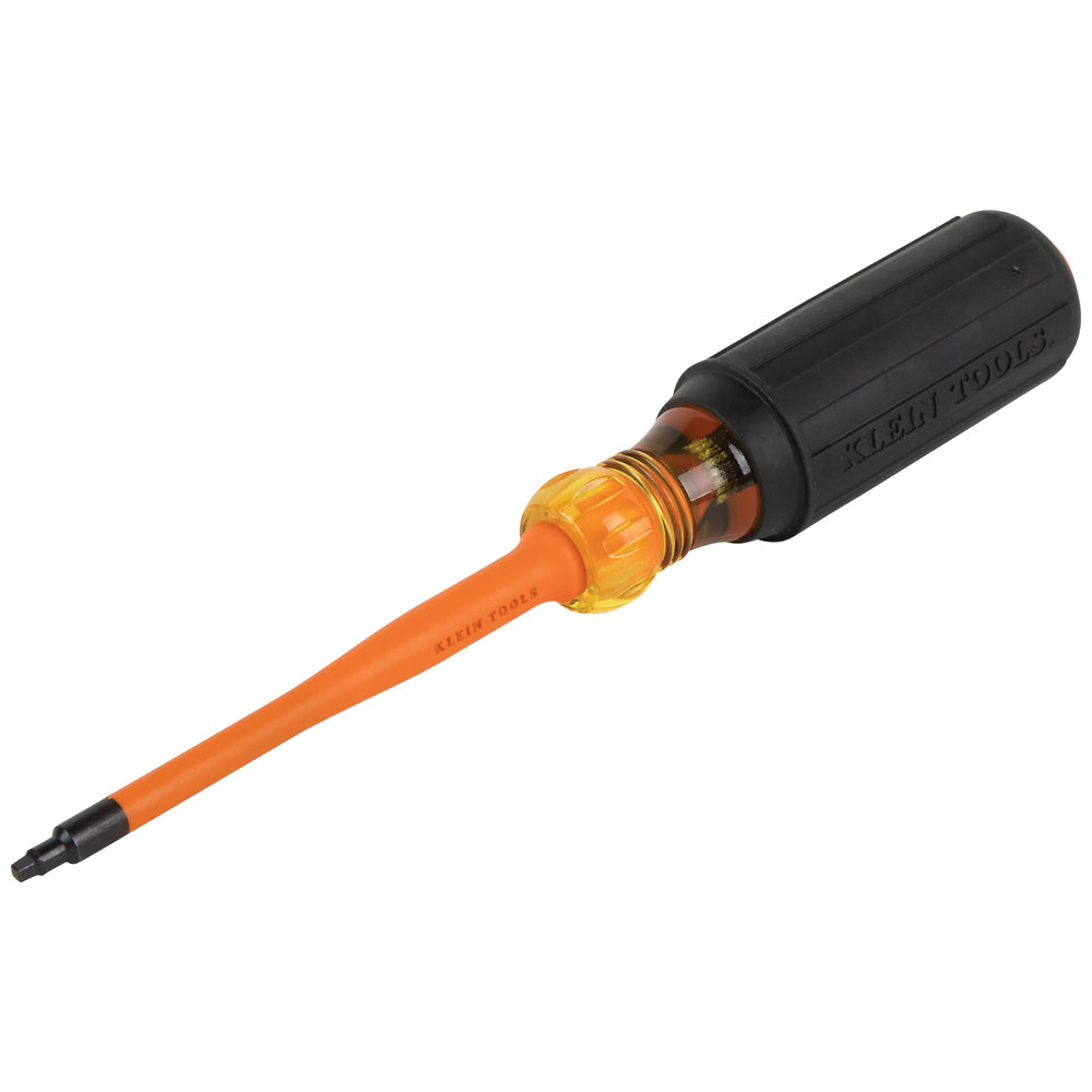 Klein Tools, Slim-Tip 1000V Insulated Screwdriver, #1 Square, 4 Drive Type Square, Model# 6984INS